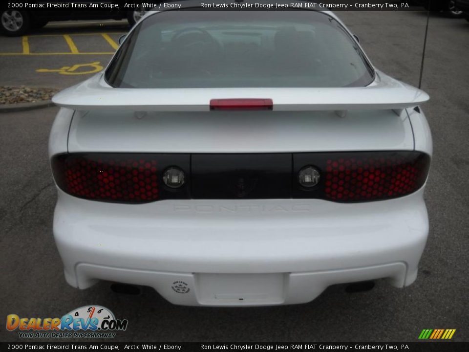 2000 Pontiac Firebird Trans Am Coupe Arctic White / Ebony Photo #3