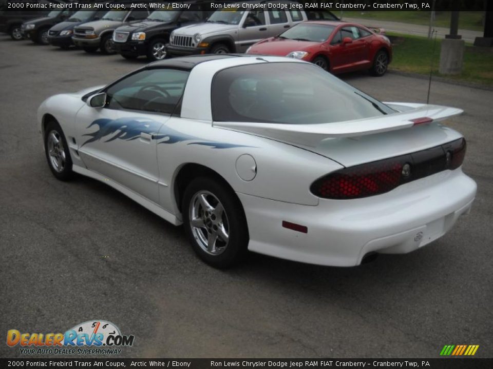 2000 Pontiac Firebird Trans Am Coupe Arctic White / Ebony Photo #4