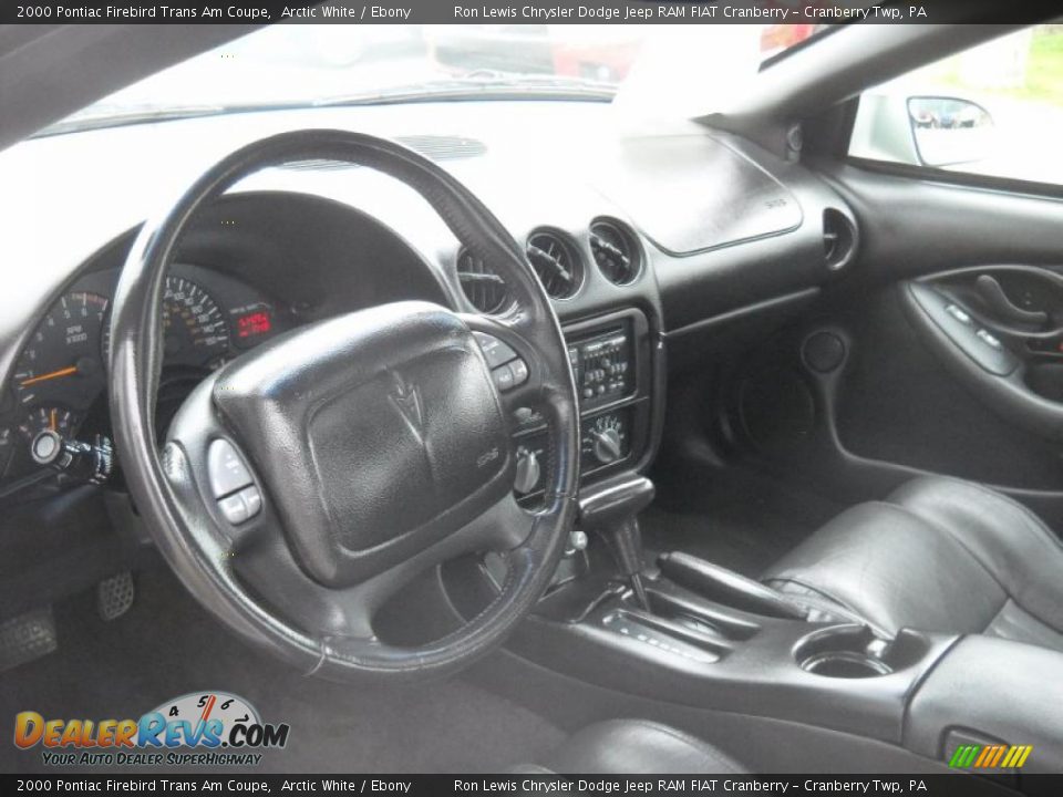 2000 Pontiac Firebird Trans Am Coupe Arctic White / Ebony Photo #7