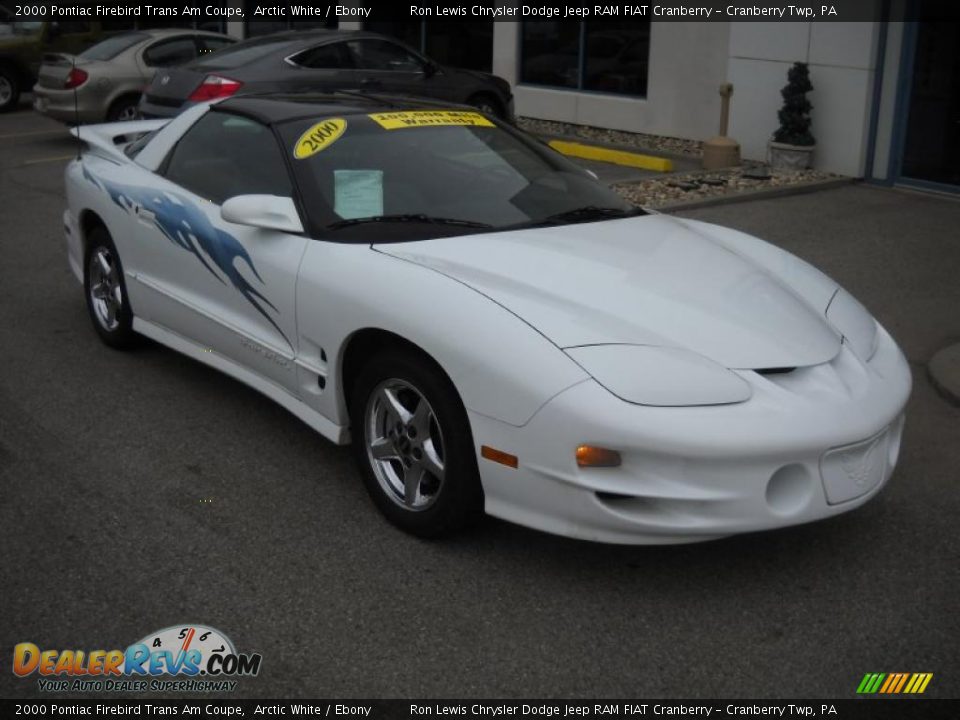 2000 Pontiac Firebird Trans Am Coupe Arctic White / Ebony Photo #20