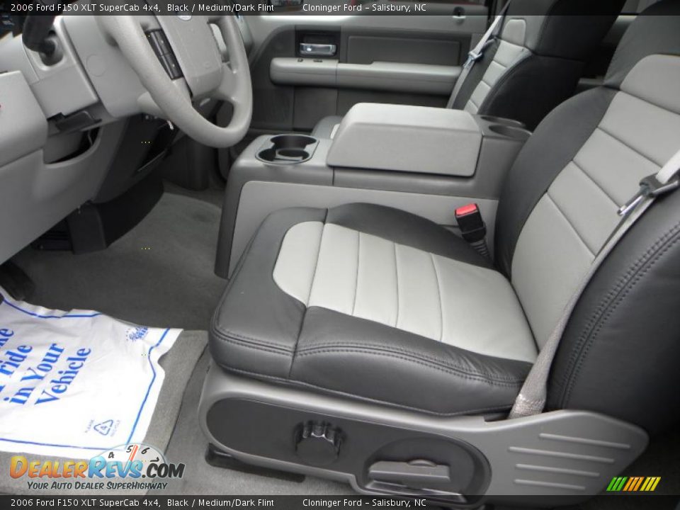 2006 Ford F150 XLT SuperCab 4x4 Black / Medium/Dark Flint Photo #19
