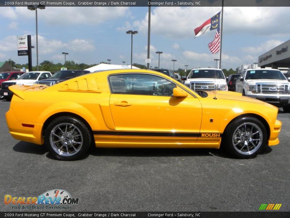 2009 Ford Mustang GT Premium Coupe Grabber Orange / Dark Charcoal Photo #2