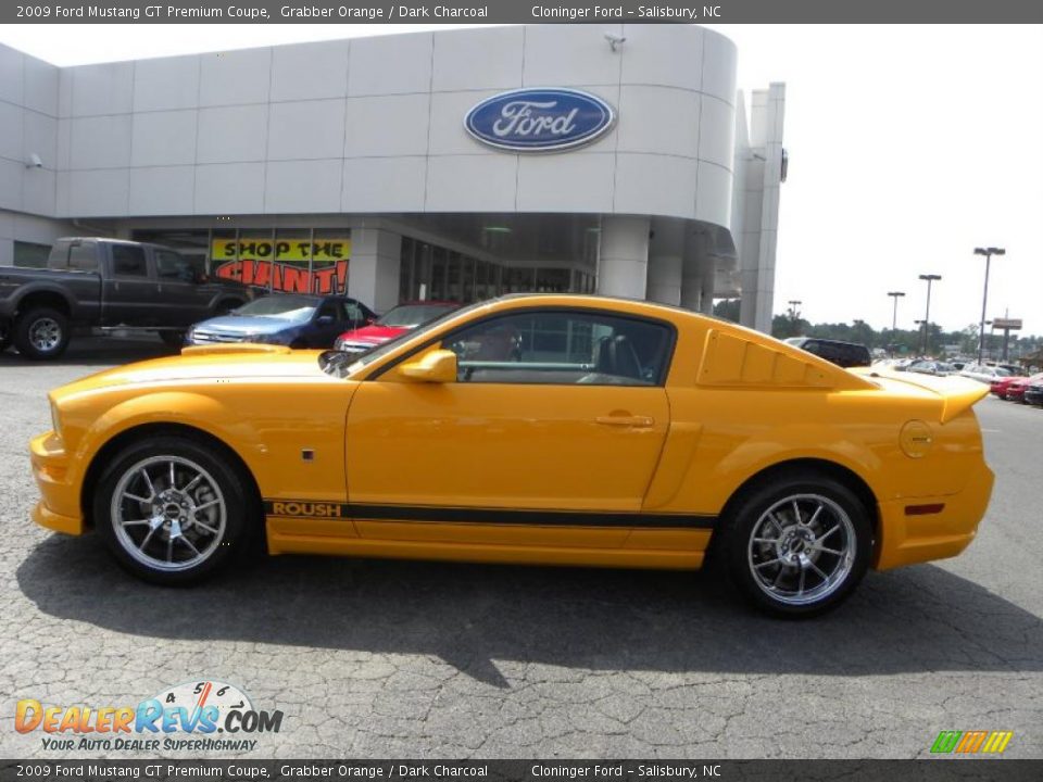 2009 Ford Mustang GT Premium Coupe Grabber Orange / Dark Charcoal Photo #5