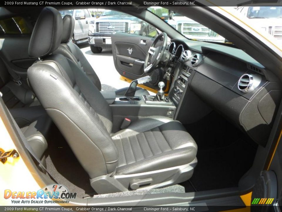 2009 Ford Mustang GT Premium Coupe Grabber Orange / Dark Charcoal Photo #11