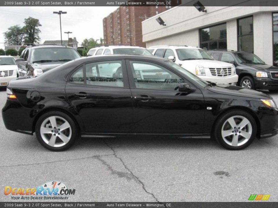 2009 Saab 9-3 2.0T Sport Sedan Black / Parchment Photo #5