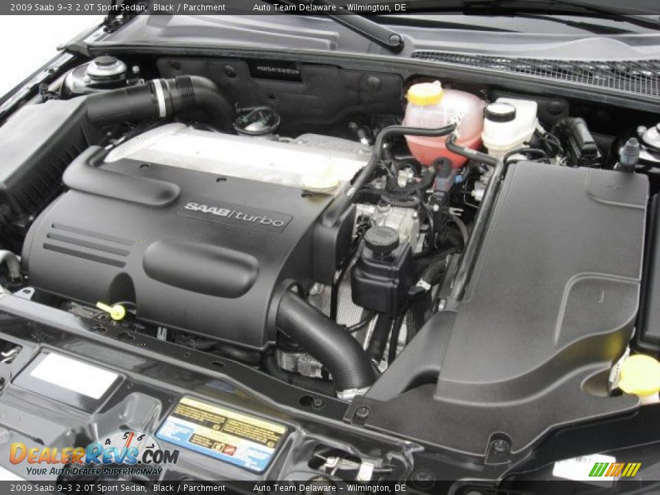 2009 Saab 9-3 2.0T Sport Sedan Black / Parchment Photo #12