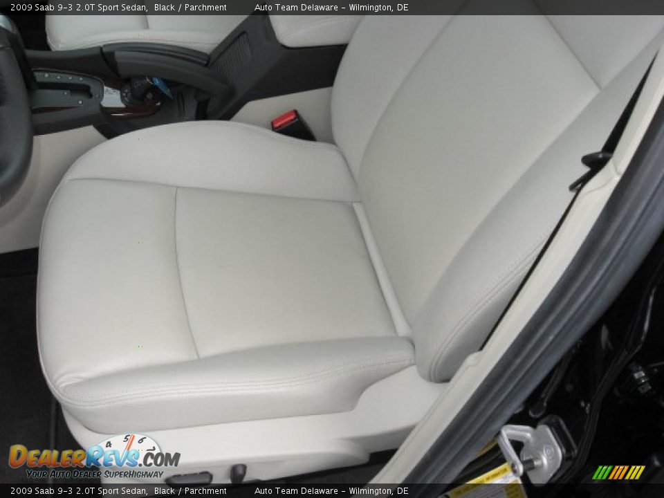 2009 Saab 9-3 2.0T Sport Sedan Black / Parchment Photo #14