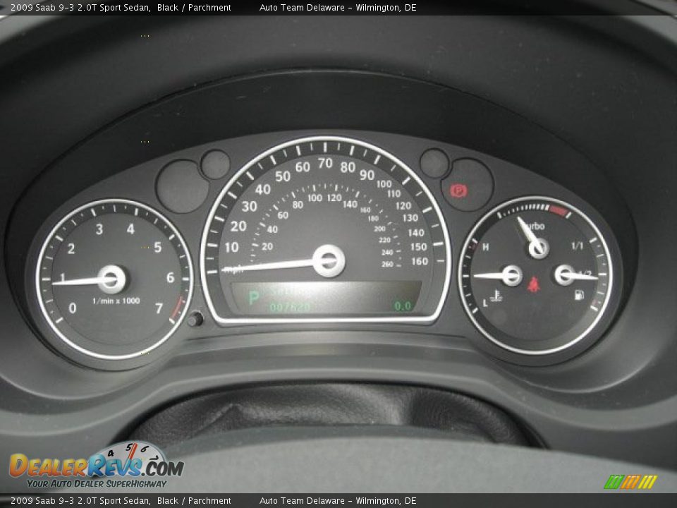 2009 Saab 9-3 2.0T Sport Sedan Black / Parchment Photo #16