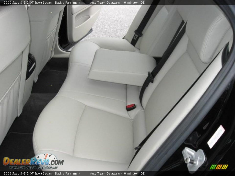 2009 Saab 9-3 2.0T Sport Sedan Black / Parchment Photo #24