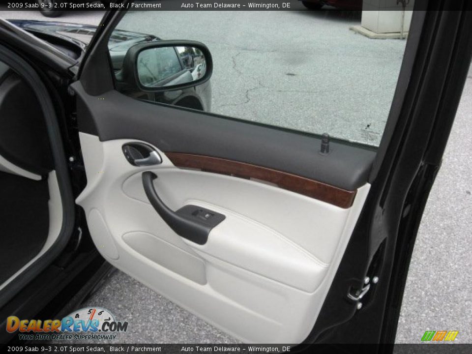 2009 Saab 9-3 2.0T Sport Sedan Black / Parchment Photo #26