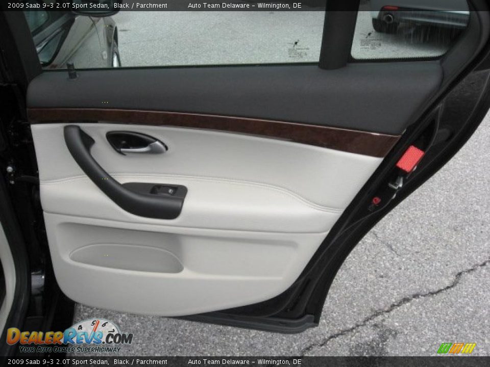 2009 Saab 9-3 2.0T Sport Sedan Black / Parchment Photo #27