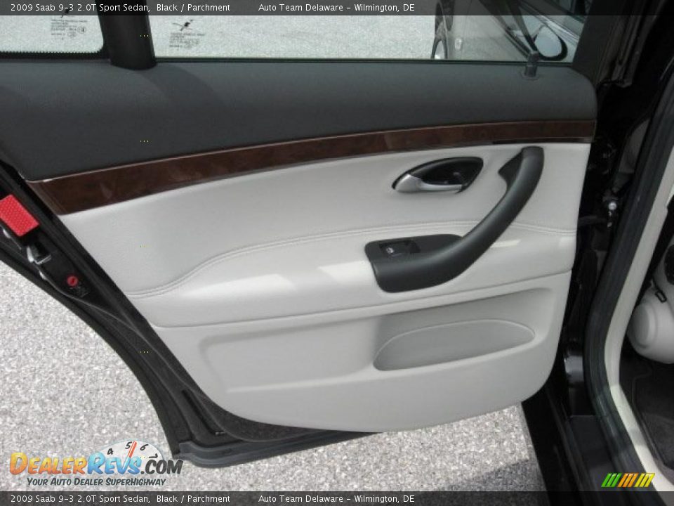 2009 Saab 9-3 2.0T Sport Sedan Black / Parchment Photo #28