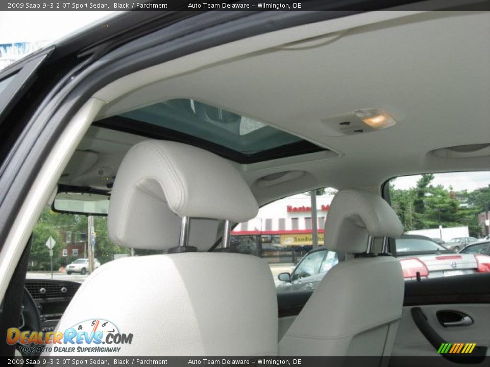 2009 Saab 9-3 2.0T Sport Sedan Black / Parchment Photo #29