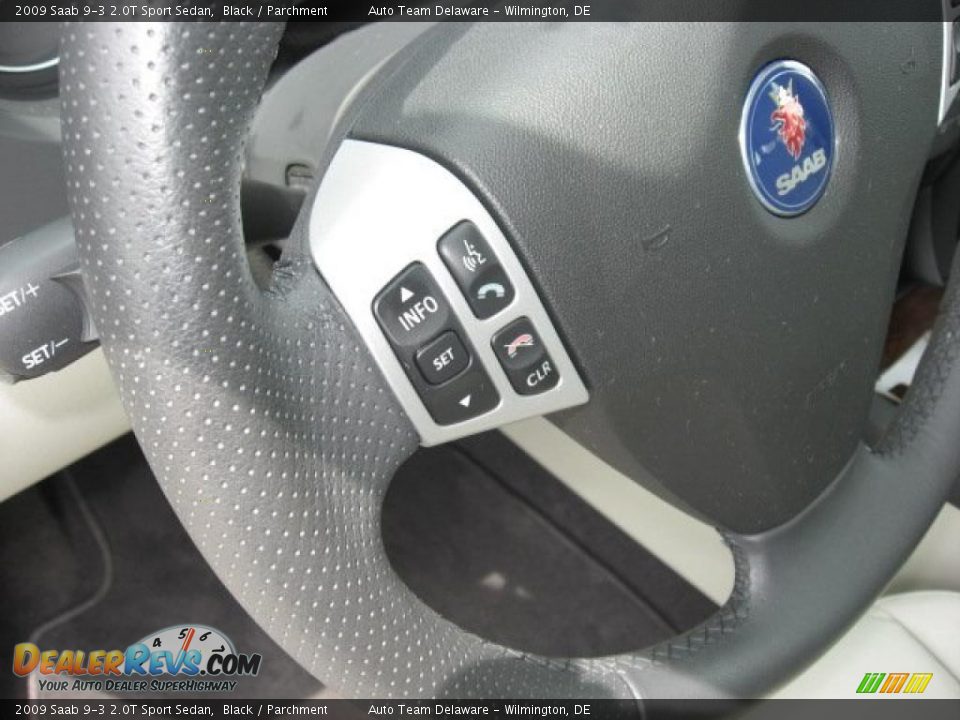 2009 Saab 9-3 2.0T Sport Sedan Black / Parchment Photo #30