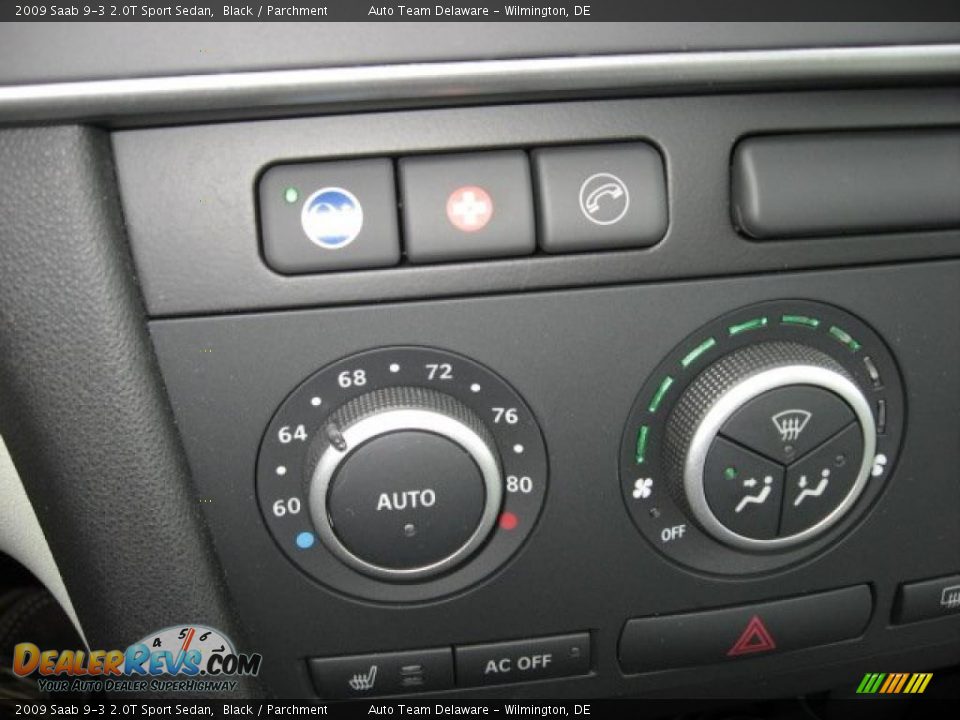 2009 Saab 9-3 2.0T Sport Sedan Black / Parchment Photo #35