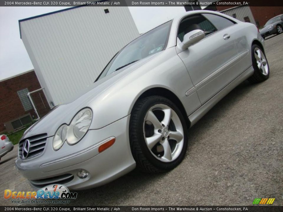 2004 Mercedes-Benz CLK 320 Coupe Brilliant Silver Metallic / Ash Photo #1