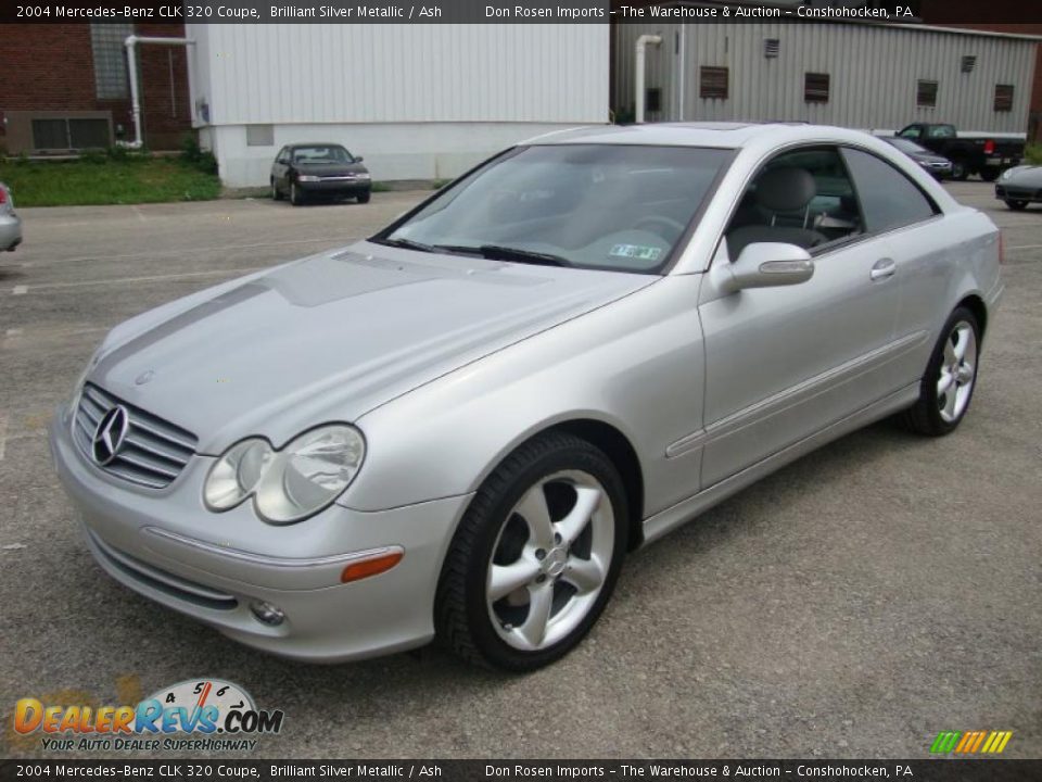 2004 Mercedes-Benz CLK 320 Coupe Brilliant Silver Metallic / Ash Photo #2