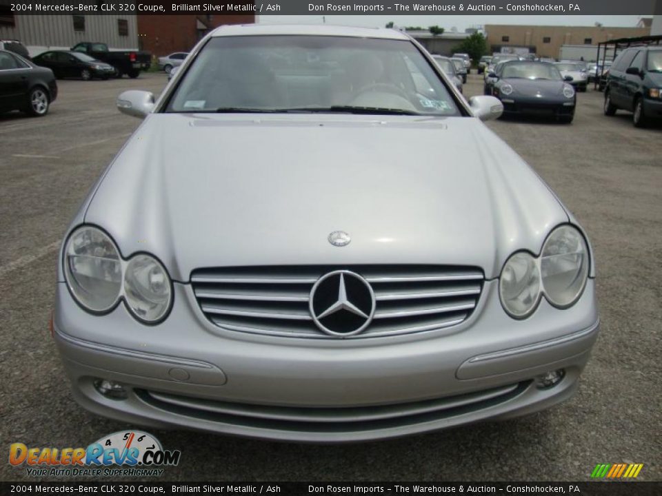2004 Mercedes-Benz CLK 320 Coupe Brilliant Silver Metallic / Ash Photo #3