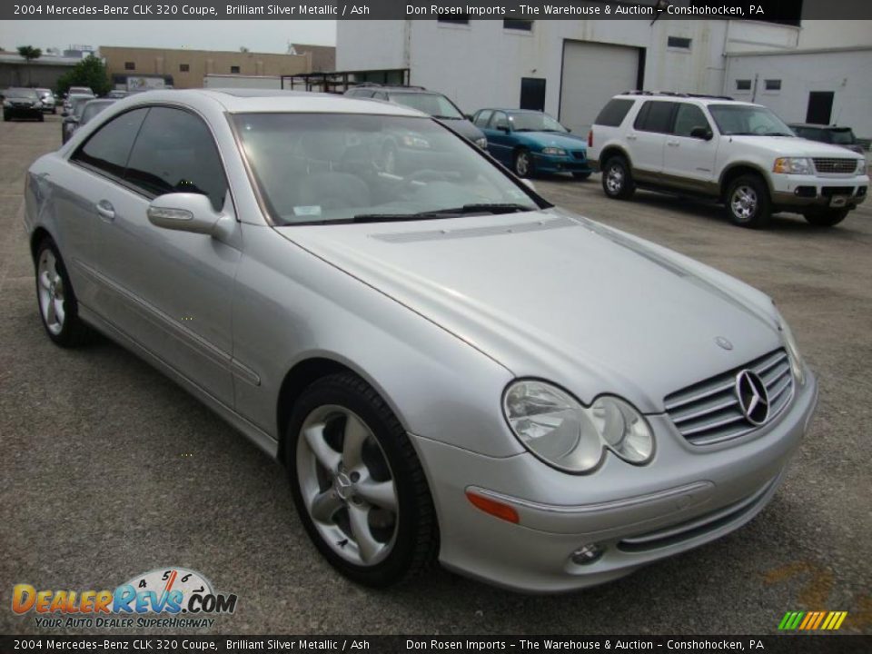 2004 Mercedes-Benz CLK 320 Coupe Brilliant Silver Metallic / Ash Photo #4