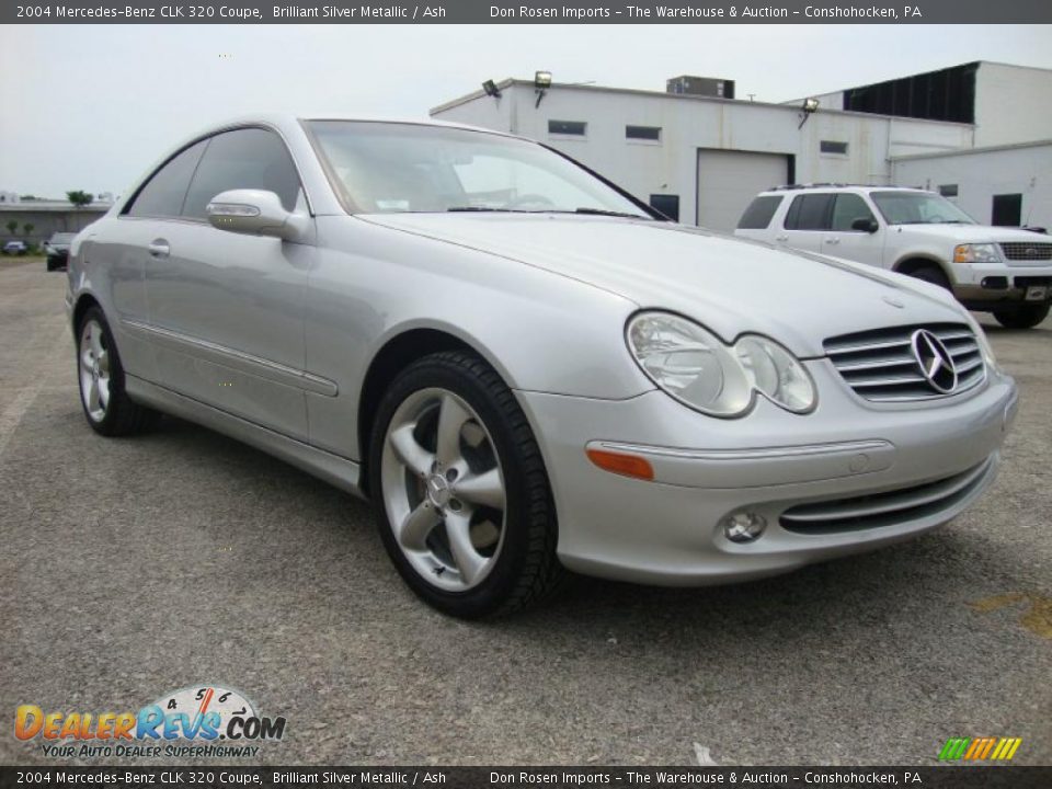 2004 Mercedes-Benz CLK 320 Coupe Brilliant Silver Metallic / Ash Photo #5