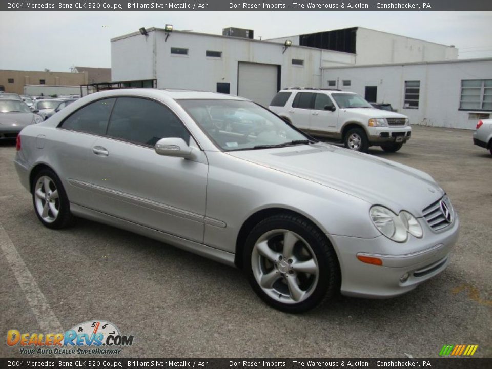 2004 Mercedes-Benz CLK 320 Coupe Brilliant Silver Metallic / Ash Photo #6