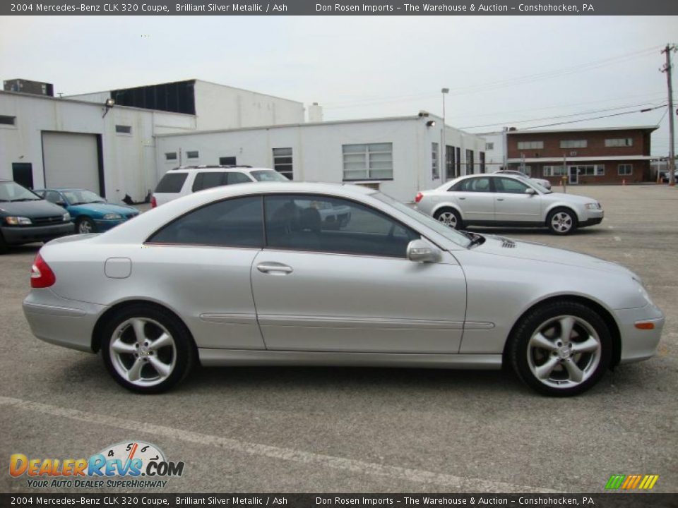 2004 Mercedes-Benz CLK 320 Coupe Brilliant Silver Metallic / Ash Photo #7
