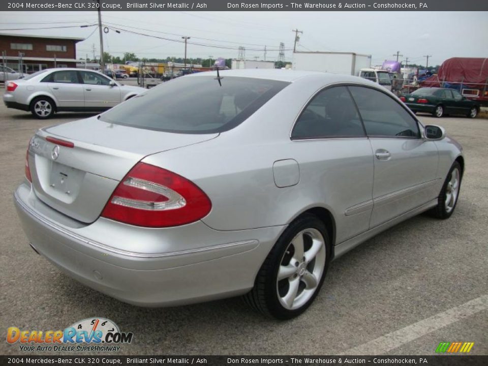2004 Mercedes-Benz CLK 320 Coupe Brilliant Silver Metallic / Ash Photo #8