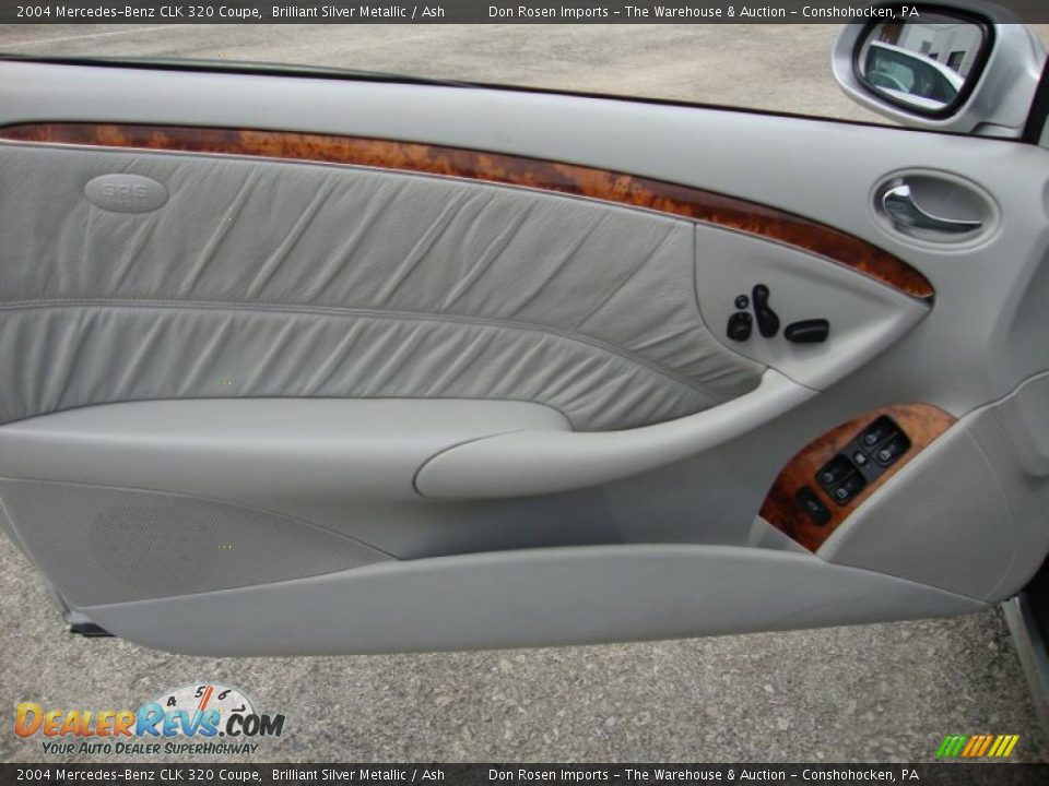 2004 Mercedes-Benz CLK 320 Coupe Brilliant Silver Metallic / Ash Photo #14