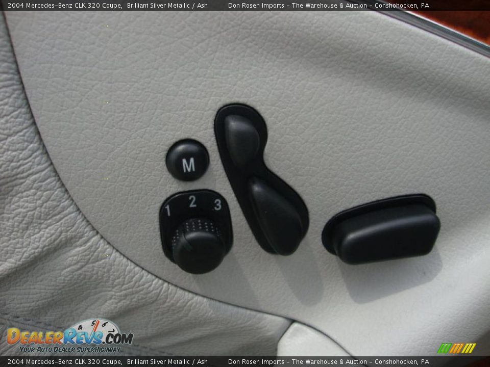 2004 Mercedes-Benz CLK 320 Coupe Brilliant Silver Metallic / Ash Photo #15