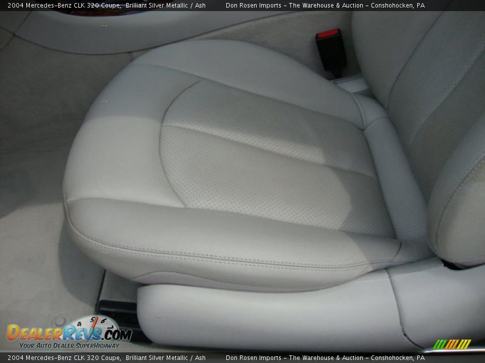 2004 Mercedes-Benz CLK 320 Coupe Brilliant Silver Metallic / Ash Photo #17