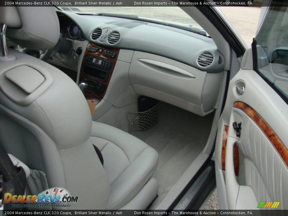 2004 Mercedes-Benz CLK 320 Coupe Brilliant Silver Metallic / Ash Photo #19