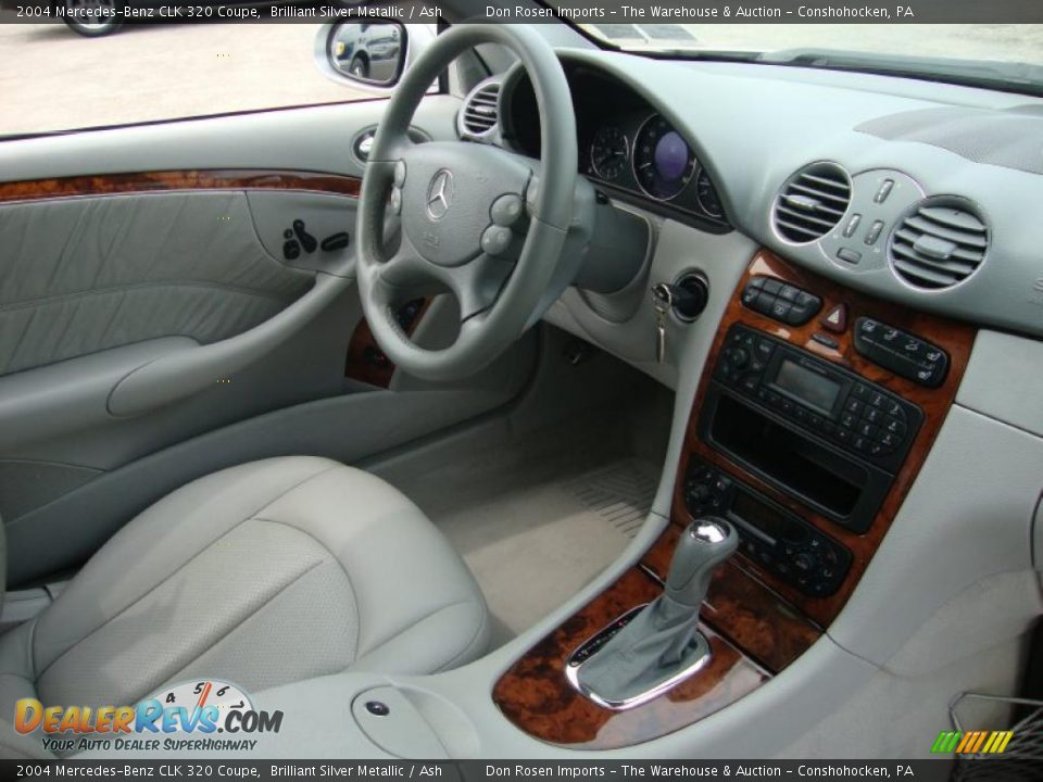 2004 Mercedes-Benz CLK 320 Coupe Brilliant Silver Metallic / Ash Photo #20