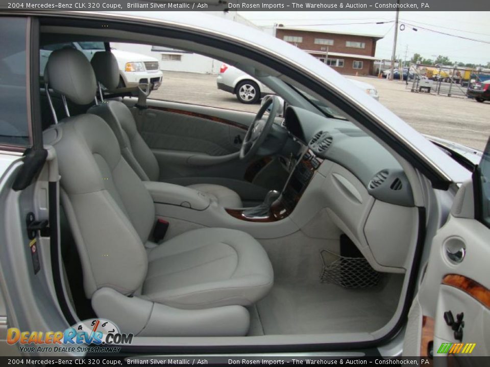 2004 Mercedes-Benz CLK 320 Coupe Brilliant Silver Metallic / Ash Photo #21