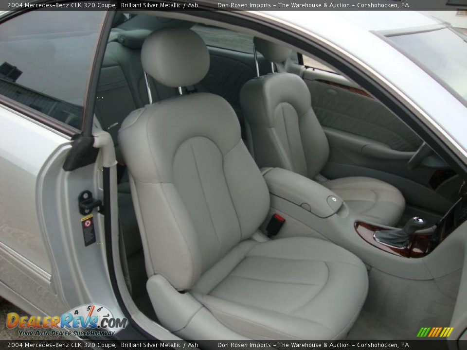 2004 Mercedes-Benz CLK 320 Coupe Brilliant Silver Metallic / Ash Photo #22