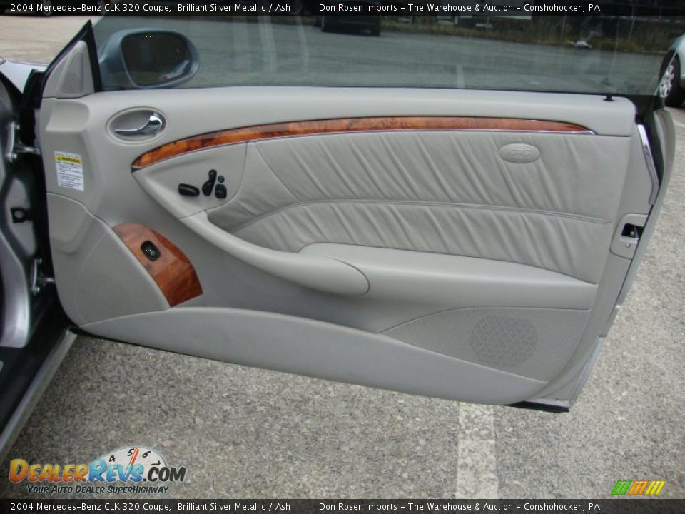2004 Mercedes-Benz CLK 320 Coupe Brilliant Silver Metallic / Ash Photo #23