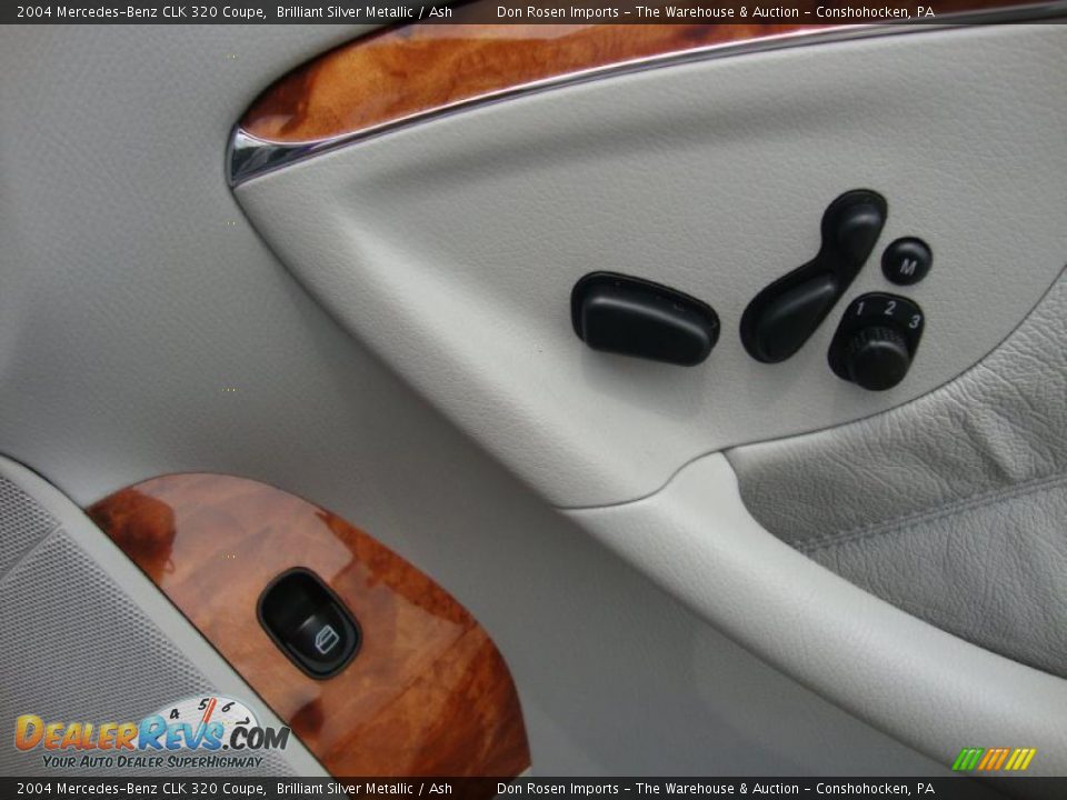 2004 Mercedes-Benz CLK 320 Coupe Brilliant Silver Metallic / Ash Photo #24