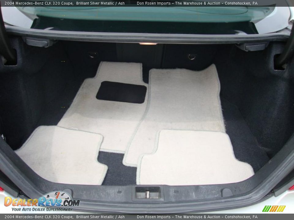 2004 Mercedes-Benz CLK 320 Coupe Brilliant Silver Metallic / Ash Photo #26
