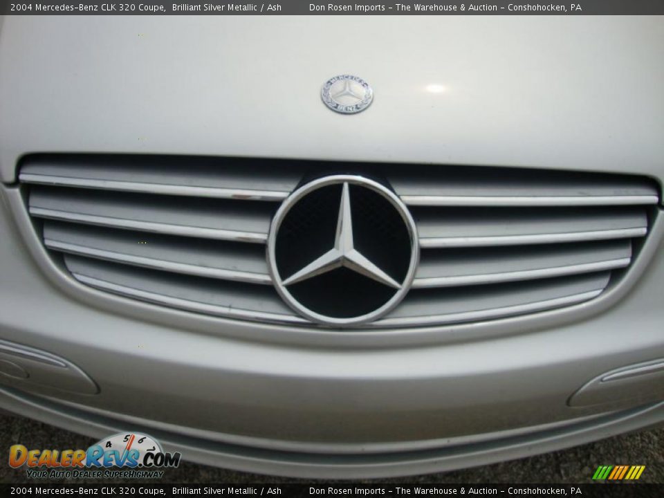 2004 Mercedes-Benz CLK 320 Coupe Brilliant Silver Metallic / Ash Photo #31