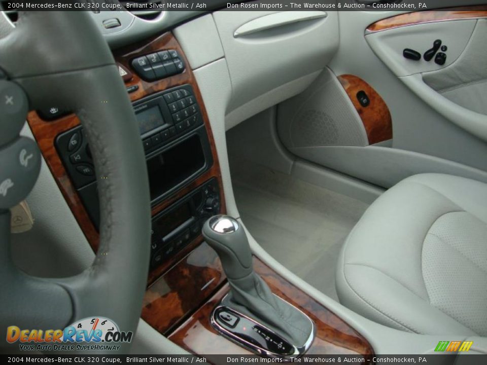 2004 Mercedes-Benz CLK 320 Coupe Brilliant Silver Metallic / Ash Photo #36