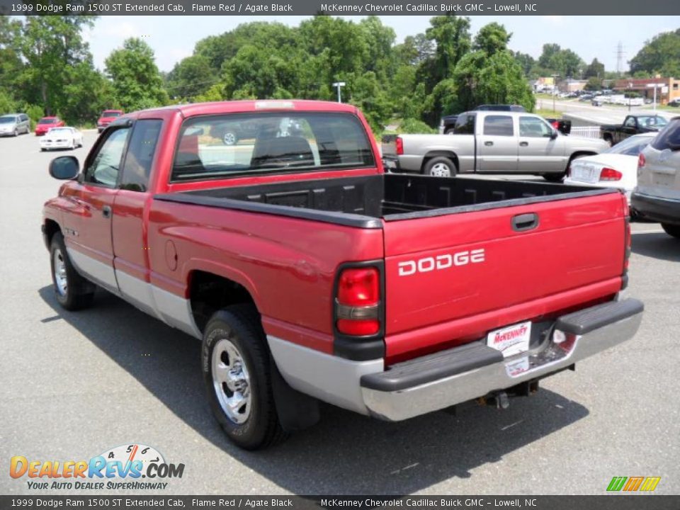 1999 Dodge Ram 1500 ST Extended Cab Flame Red / Agate Black Photo #2