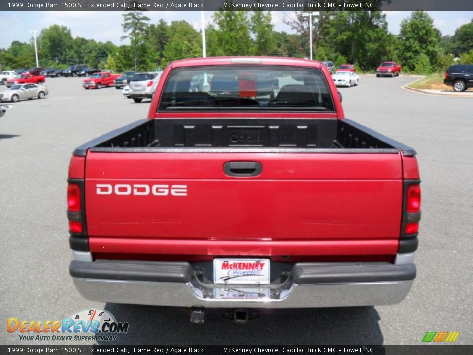 1999 Dodge Ram 1500 ST Extended Cab Flame Red / Agate Black Photo #3