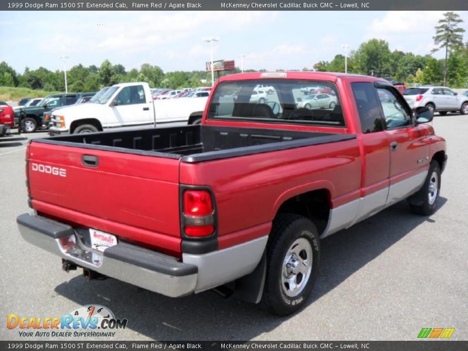 1999 Dodge Ram 1500 ST Extended Cab Flame Red / Agate Black Photo #5