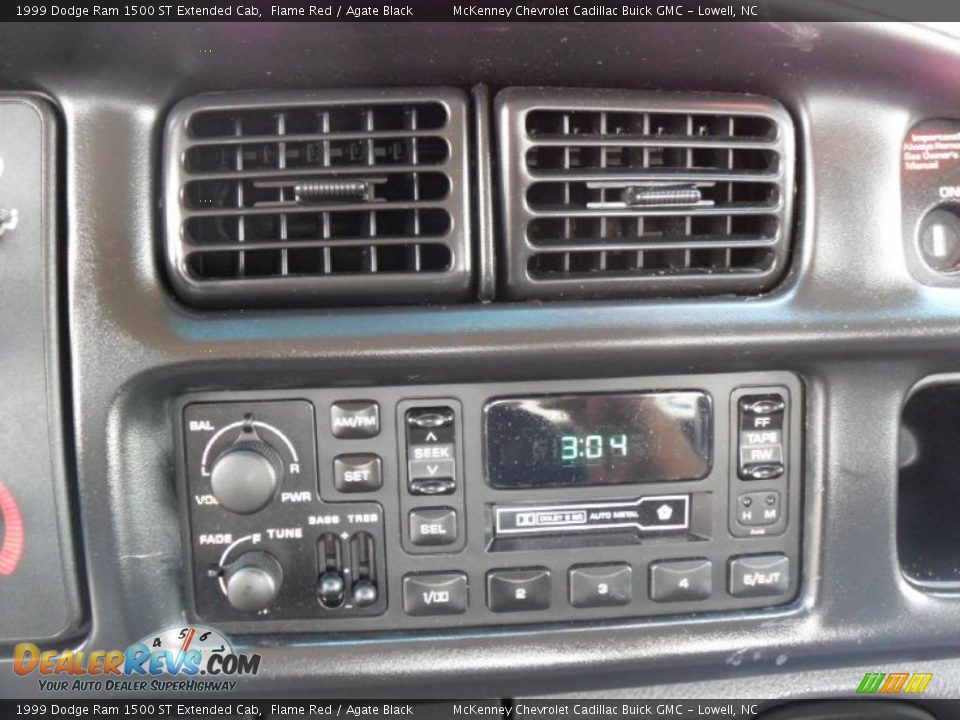 1999 Dodge Ram 1500 ST Extended Cab Flame Red / Agate Black Photo #11