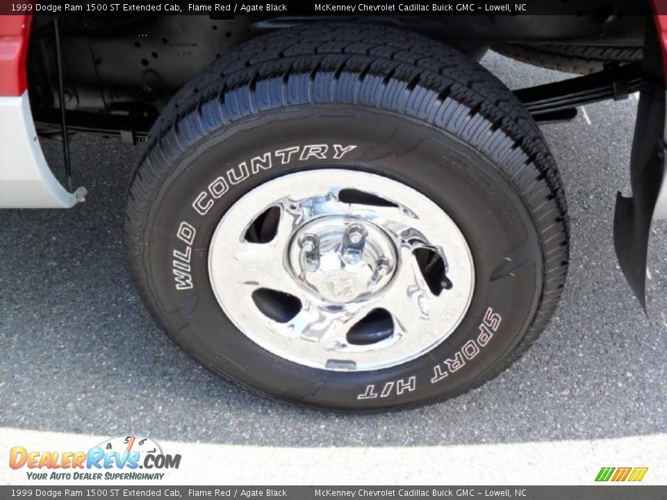 1999 Dodge Ram 1500 ST Extended Cab Flame Red / Agate Black Photo #14