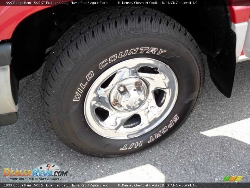 1999 Dodge Ram 1500 ST Extended Cab Flame Red / Agate Black Photo #19
