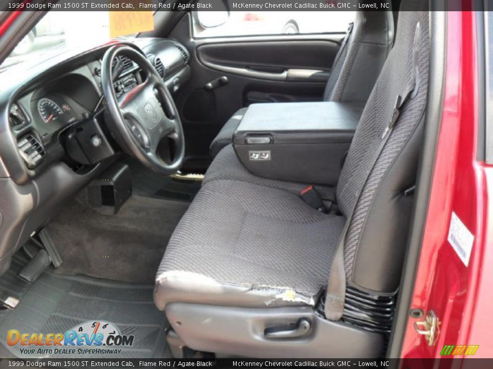 1999 Dodge Ram 1500 ST Extended Cab Flame Red / Agate Black Photo #20