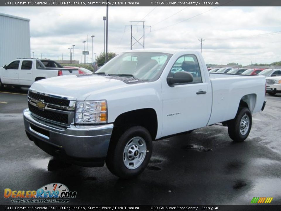 2011 Chevrolet Silverado 2500HD Regular Cab Summit White / Dark Titanium Photo #1