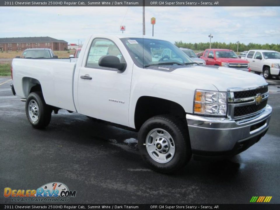 2011 Chevrolet Silverado 2500HD Regular Cab Summit White / Dark Titanium Photo #3