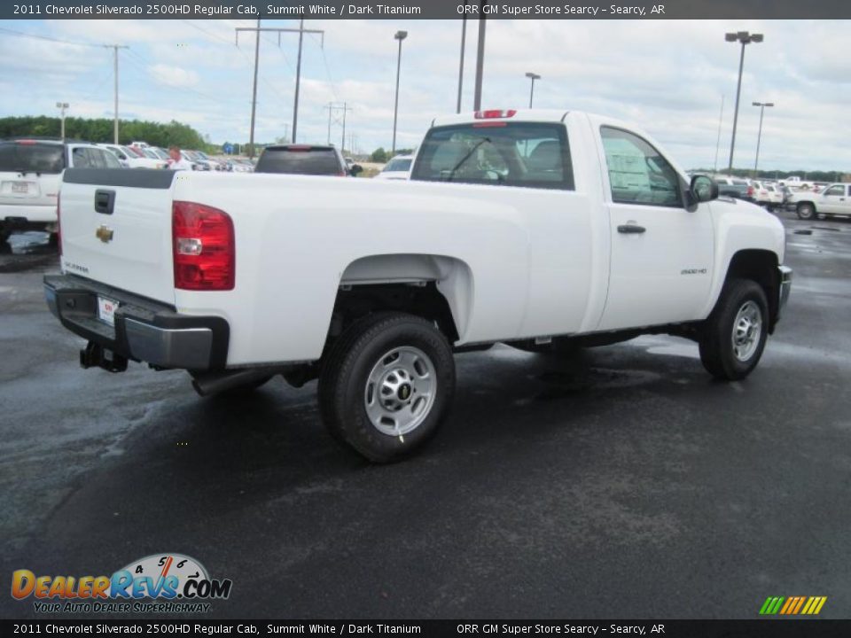 2011 Chevrolet Silverado 2500HD Regular Cab Summit White / Dark Titanium Photo #4