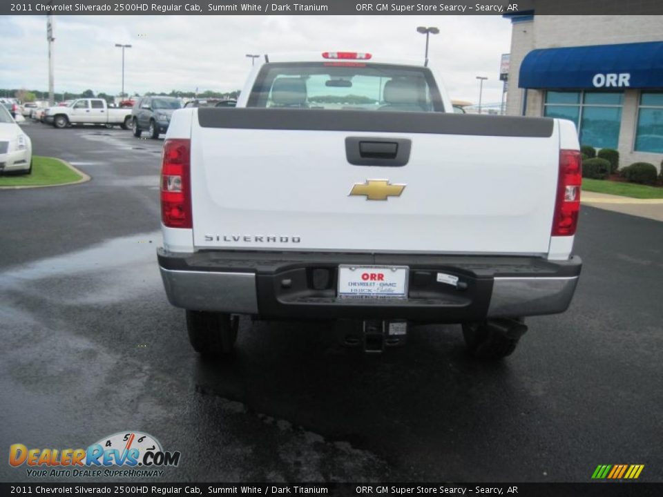 2011 Chevrolet Silverado 2500HD Regular Cab Summit White / Dark Titanium Photo #5